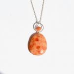 bijoux-pierre-argent-vrai-sautoir-funambule-lithotérapie-orange-pierre-de-soleil-2